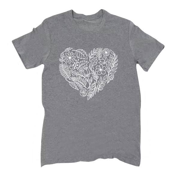 Floral Heart T-Shirts