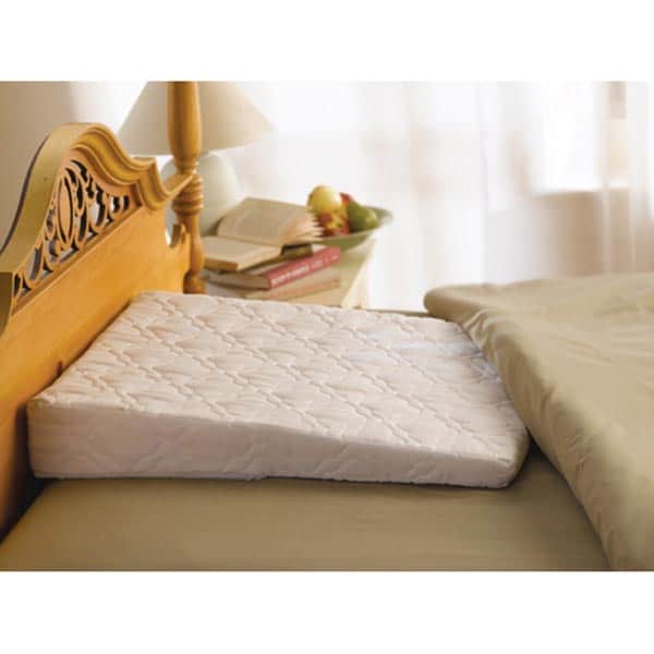 Sleep Wedge with Extra Satin Cover (White)