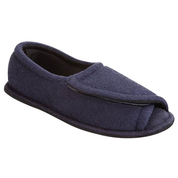 Women's Terry Cloth Comfort Slippers - Navy