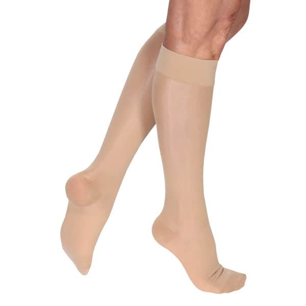 Support Plus Premier Sheer Women's Wide Calf Mild Compression Knee High Stockings