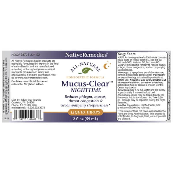 Mucus Clear Nighttime Liquid Drops
