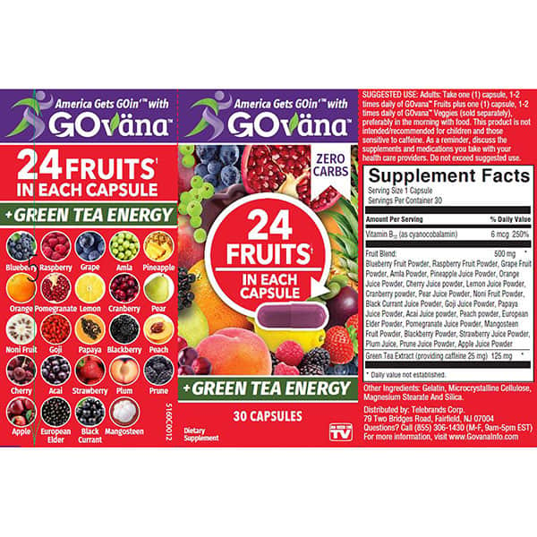 Govana Fruits and Veggies - 30 Capsules
