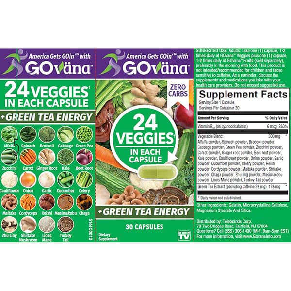 Govana Fruits and Veggies - 30 Capsules