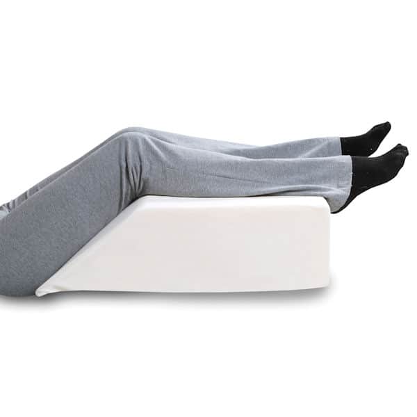 Support Plus Elevated Leg Wedge Pillow - Memory Foam Cushion & Cover - 21" Wide