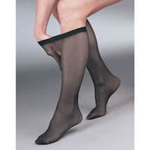 Support Plus Women's Sheer Closed Toe Firm Compression Knee High Stockings
