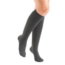 Alternate image Support Plus Women's Opaque Closed Toe Firm Compression Knee High Stockings