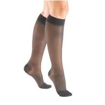 Alternate image Support Plus Women's Sheer Closed Toe Moderate Compression Knee High Stockings