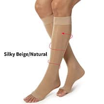 Alternate image Jobst Women's Ultrasheer Open Toe Moderate Compression Knee High Stockings