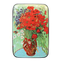Fine Art Identity Protection RFID Wallet - van Gogh Poppy Vase