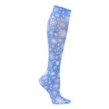 Celeste Stein Compression Socks - Wide Calf, Mild Strength - Snowflakes
