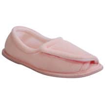 Alternate image Women's Terry Cloth Comfort Slippers - Pink