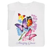 Alternate image Women's Butterfly Inspirational T-Shirts or Sweatshirts