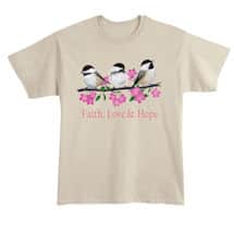 Women's Chickadee Inspirational T-Shirts or Sweatshirts