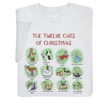 Alternate image The 12 Cats of Christmas T-Shirts or Sweatshirts
