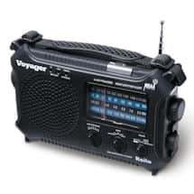 Alternate image 4-Way Powered Emergency Weather Alert Radio With Cell Phone Charger - Black