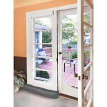Alternate image Home District French Door Draft Dodger - Weighted Door and Window Breeze Guard, Noise Blocker, Bug Stopper