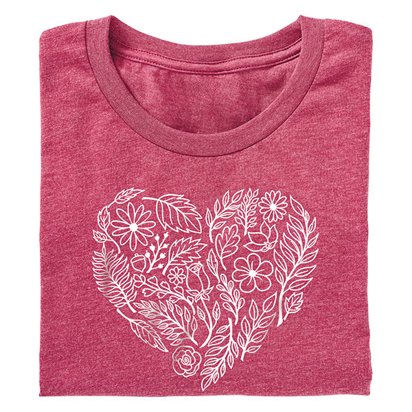 Floral Heart T-Shirts