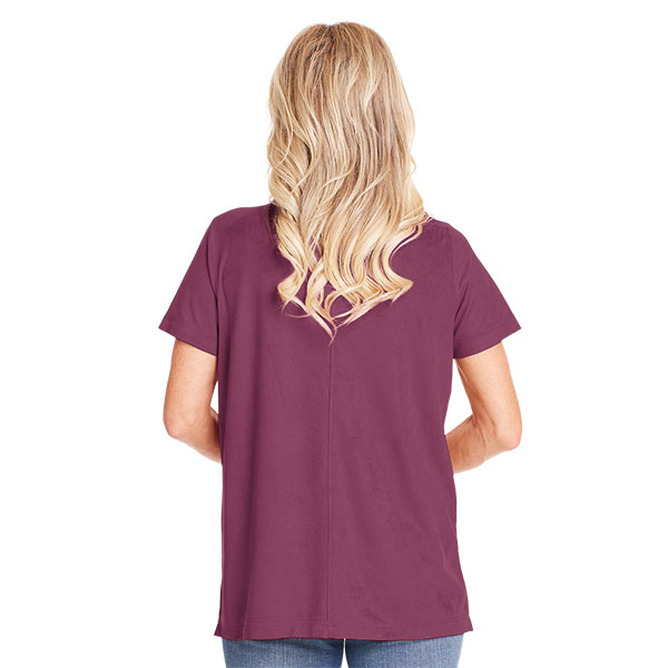 Faux Suede Tee