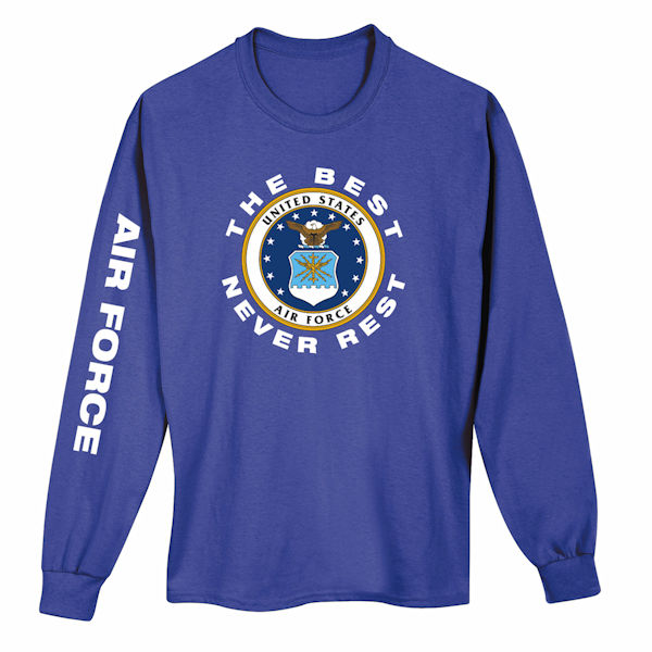 Product image for The Best Never Rest Military Long Sleeve T-Shirts or Sweatshirts