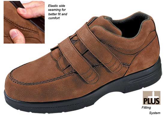 Product image for Drew® Traveler Velcro® Cognac Nubuck Shoe