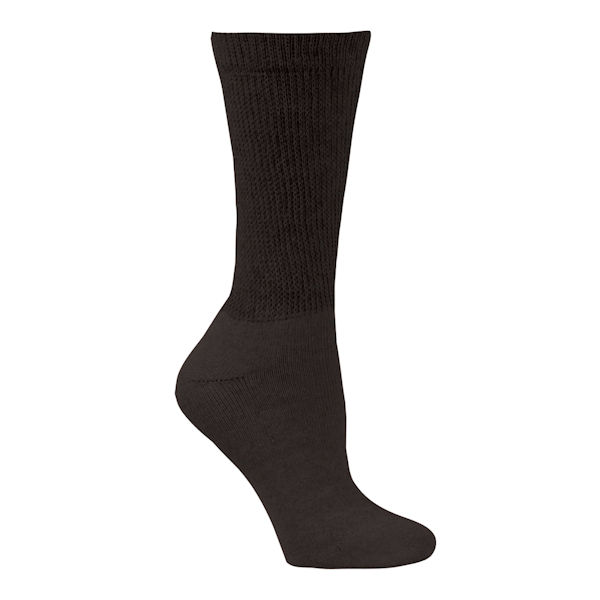 Product image for Unisex Wide Calf Diabetic Crew Socks - 3 pack