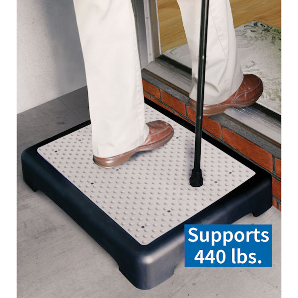 Mobility Riser Half Step for Slip Resistant Use Indoor or Outdoor