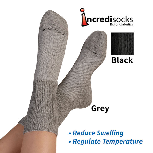 Incredisox&reg; RX Unisex Wide Calf Crew Socks