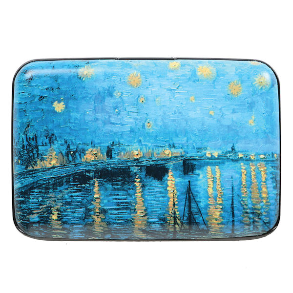 Fine Art Identity Protection RFID Wallet - van Gogh Starry River