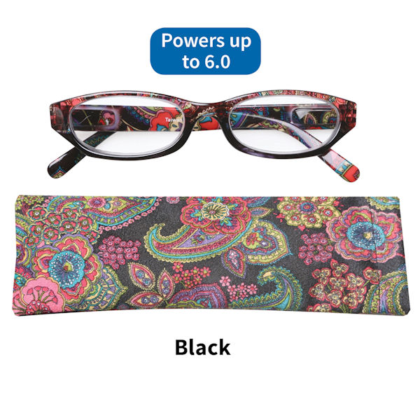 Paisley High Powered Reading Glasses with Spring Hinges for Women