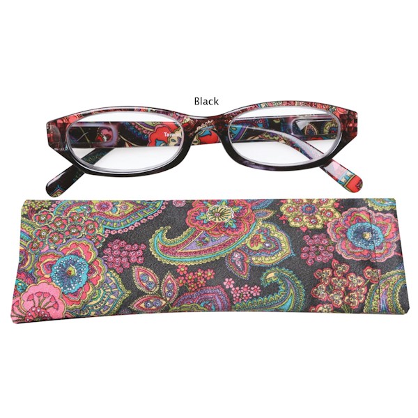 Paisley High Powered Reading Glasses with Spring Hinges for Women