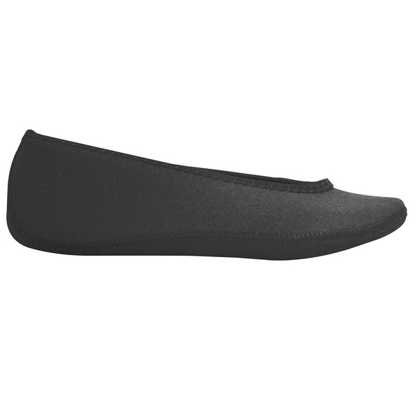 Product image for Nufoot Women's Ballet Flat Non Slip Slippers - Black