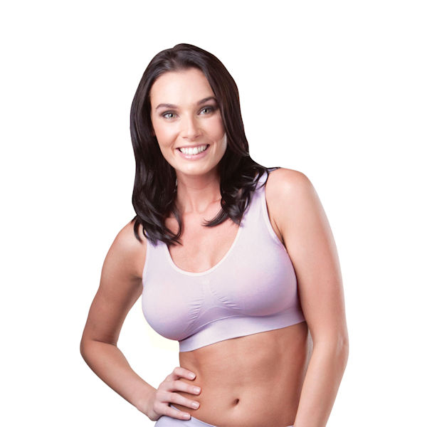 Product image for Genie Bra Pastel 3 Pack  - Lavender, Pink, Blue