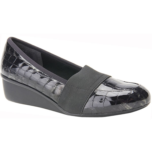 Product image for Ros Hommerson® Erica Slip-On - Black Croc Patent Leather