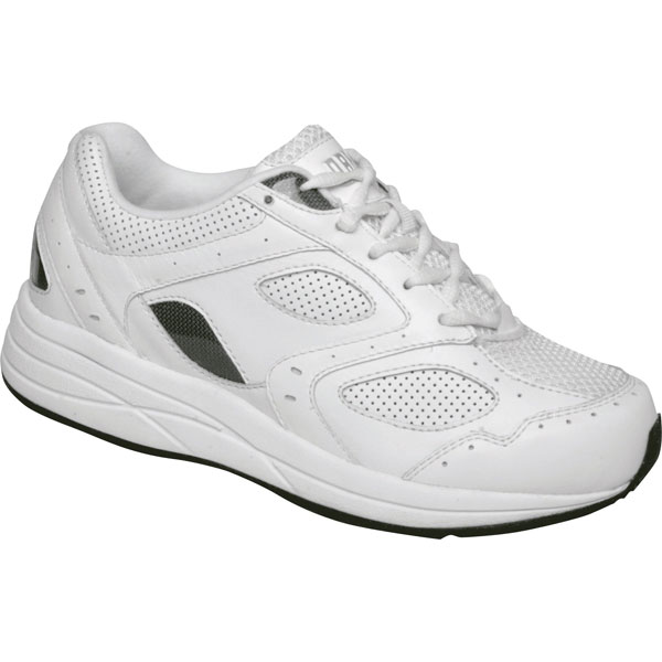 Drew® Flare Women's Walking Shoes - White/Perf Leather/Mesh at Support ...