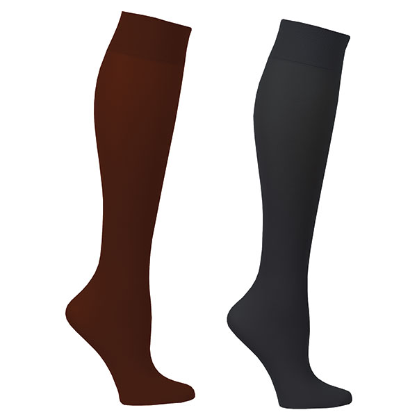 Women's Textured Knee High Trouser Socks - Assorted Colors - Size 9-11 -  3-Pair Packs