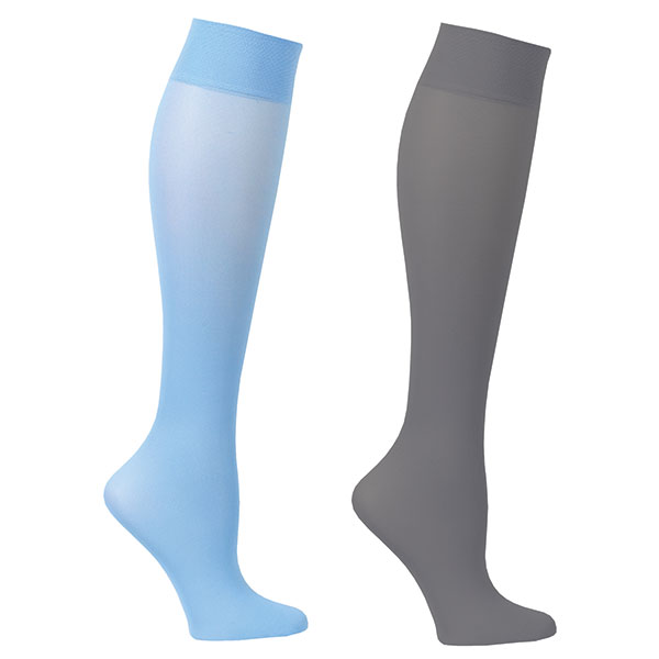 Product image for Celeste Stein Women's Opaque Closed Toe Wide Calf Firm Compression Trouser Socks - 2 Pack