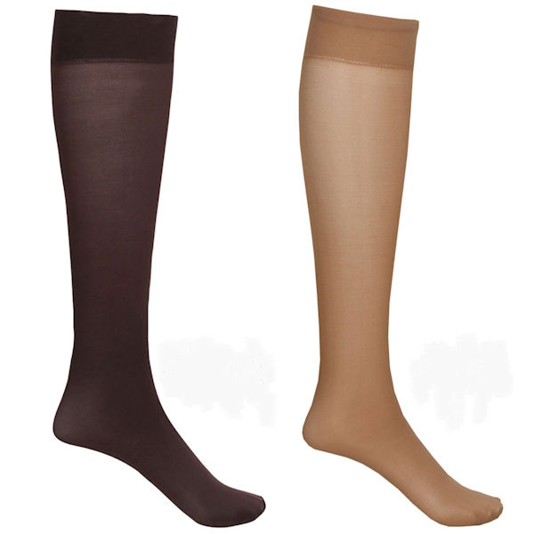 Product image for Celeste Stein® Women's Opaque Closed Toe Firm Compression Trouser Socks - 2 Pack