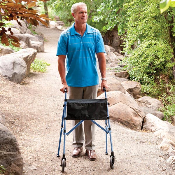 Product image for Fold N Go Compact Walker with Adjustable Height 32" to 38"