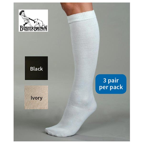 Product image for Buster Brown® Women's Non-Allergenic Knee High Socks - 3 Pack