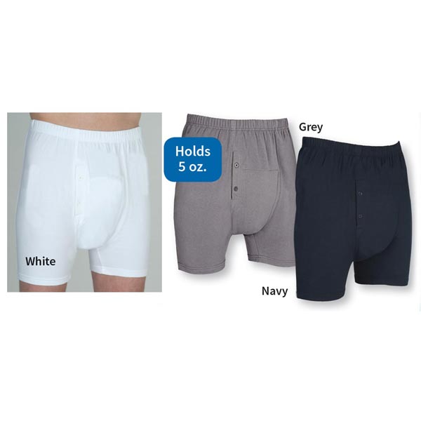 Product image for Wearever Men's Light/Moderate Washable Incontinence Boxer Briefs - 2XL