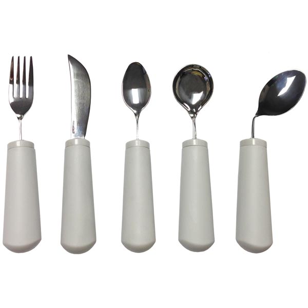 Adaptive Eating Utensils - Fork, Knife, Teaspoon, or Soup Spoon