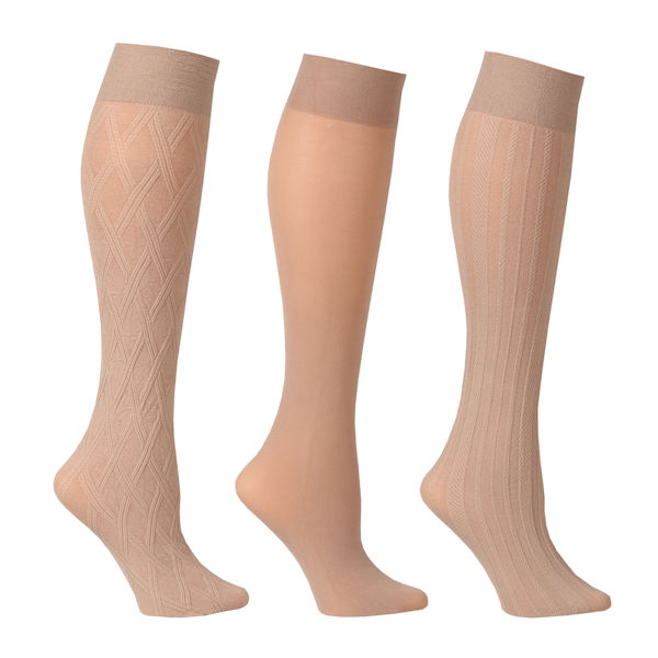 Buy Handepo 10 Pairs Plus Size Sheer Stockings Knee High Queen Size Nylon Socks  Wide Calf Ultra Sheer Trouser Stockings Knee Black One Size Plus at  Amazonin