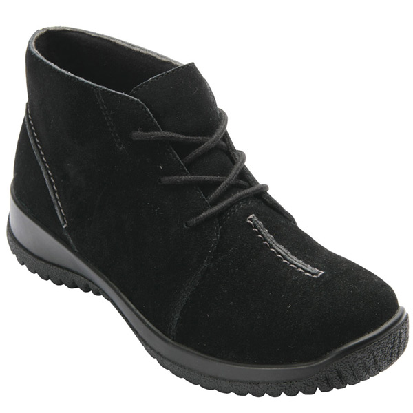Product image for Drew® Krista Black Suede Ankle Boot