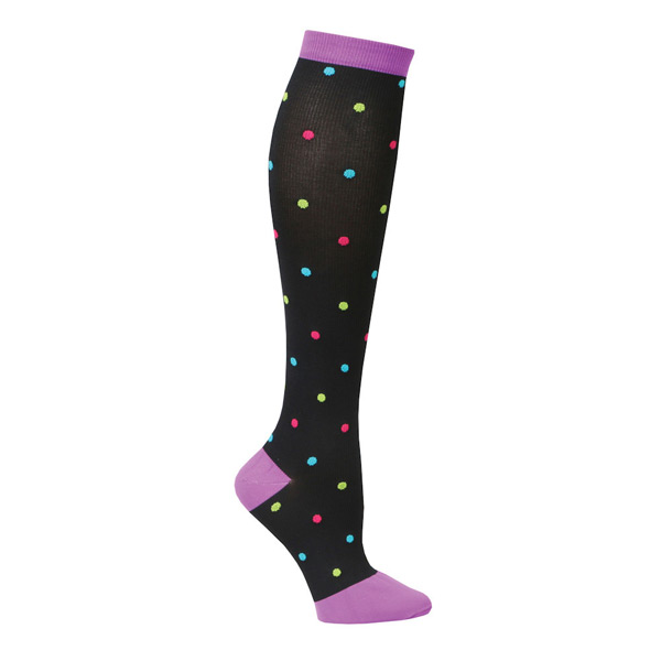 Women's Closed Toe Mild Compression Knee High Fun Knit Socks