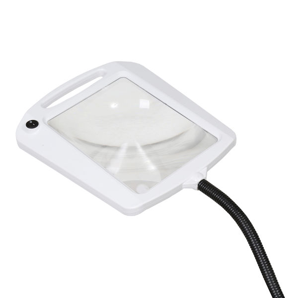 Product image for Adjustable Lighted Floor Standing Magnifier - 3x Magnification