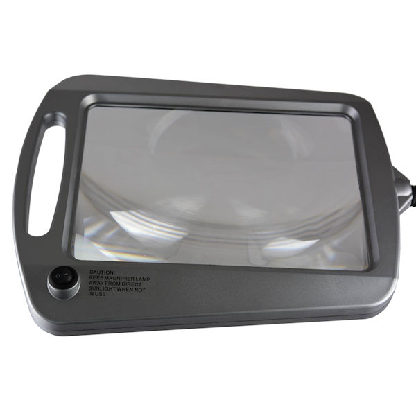 Product image for Adjustable Lighted Floor Standing Magnifier - 3x Magnification
