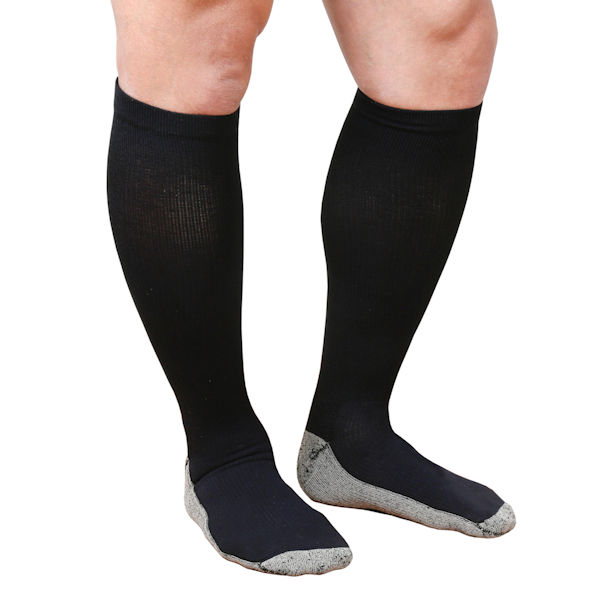 Support Plus&reg; Unisex Opaque Moderate Compression Hydrotech Moisture Wicking Knee High Socks