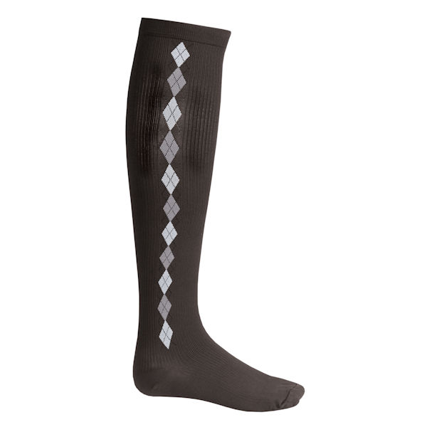 Support Plus&reg; Unisex Moderate Compression Knee High Socks - Argyle