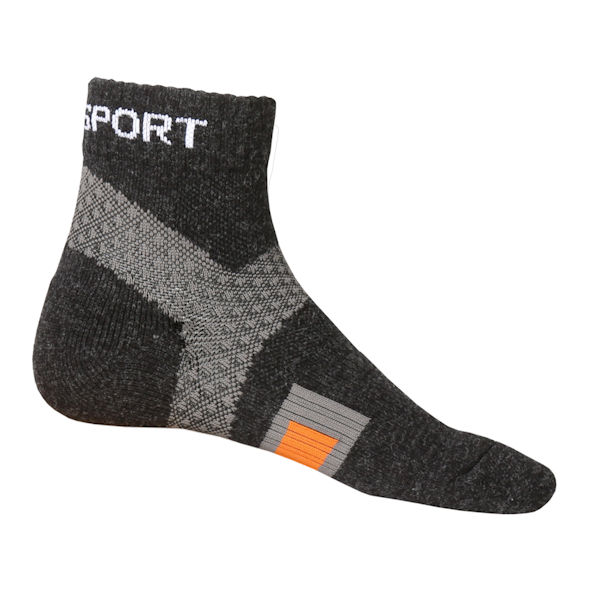 Wool Foot Comfort Unisex Mild Compression Diabetic Quarter Crew Socks