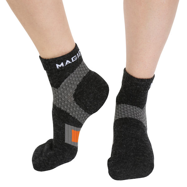 Wool Foot Comfort Unisex Mild Compression Diabetic Quarter Crew Socks